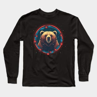 Grizzly Bear in Ornmament , Love Bears Long Sleeve T-Shirt